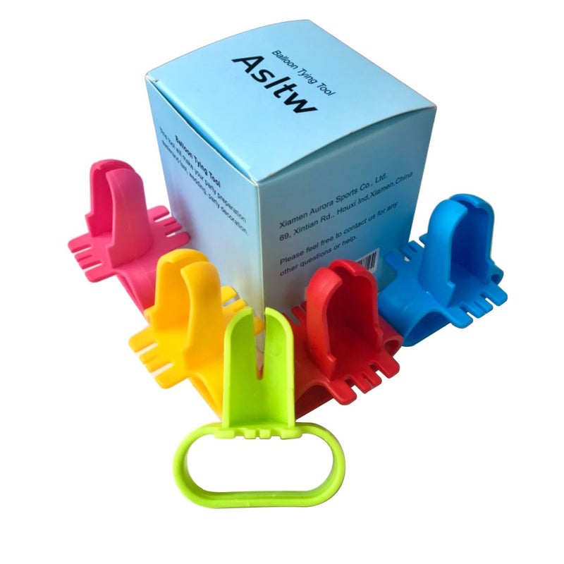 iFlyMars Balloon Tying Tool 5-Pack - Ergonomic Hand-Saver for Quick Knotting, Time-Saving Party Decorations & Birthday Events - Image 1